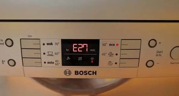 علت ارور E27 ظرفشویی بوش
